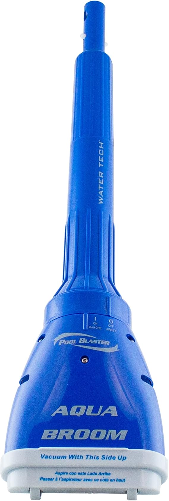 POOL BLASTER Aqua Broom Ultra Cordless Pool & Spa Vacuum w/Pole Set for Sand, Silt & Small Debris, Battery-Powered Handheld Hoseless - for Hot Tubs and Tight Spaces in Inground & Above Ground Pools