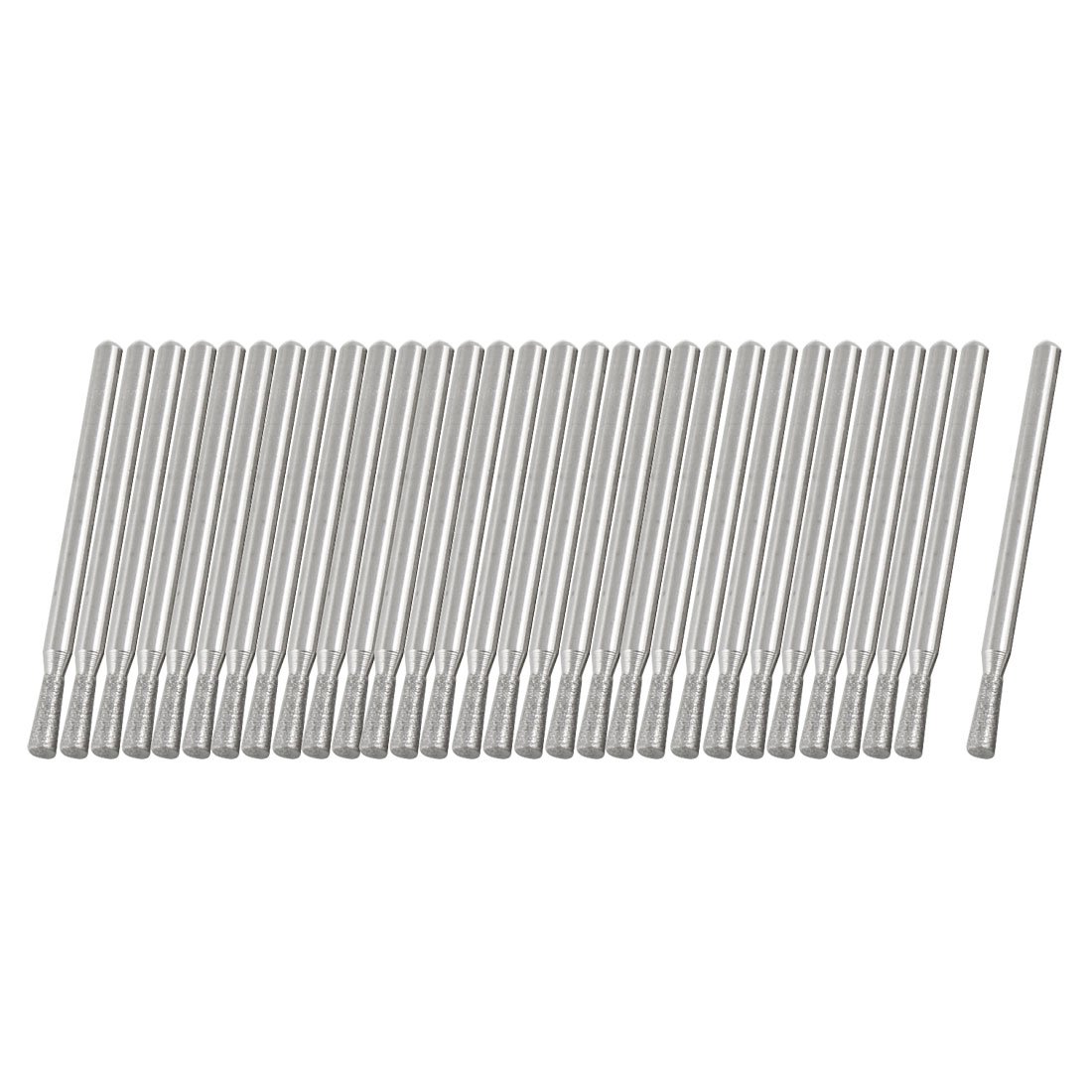 Aexit 28# Inverted Grinder Accessories Conical Shape Head Grinding Diamond Mounted Point Cutoff Wheels 30 Pcs