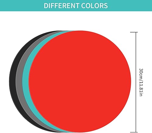 Miniatura 3 de WIOR Paquete de 4 tapetes de silicona para microondas de 12 pulgadas, redondos antiadherentes resistentes al calor, juego de alfombrillas para