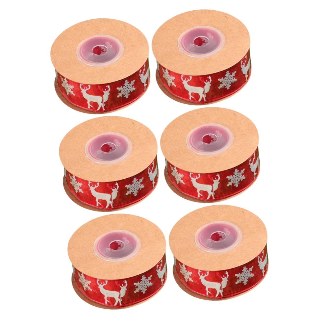 VILLCASE 3 Set Di Nastri Natalizi in Grosgrain Nastri Natalizi in Pizzo Delicato 10 M Artigianali Per Decorazioni Per Alberi Feste 2 Pezzi*3