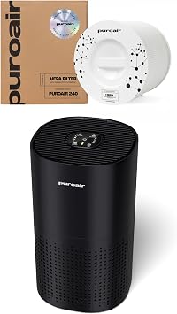 PuroAir 240 HEPA Air Purifier + Air Filter Bundle 1 Replacement Filter