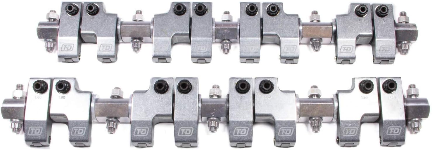 T&D Machine Products T&D (7341-165/165) 1.65/1.65 Ratio Rocker Arm Shaft Kit for Small Block Ford