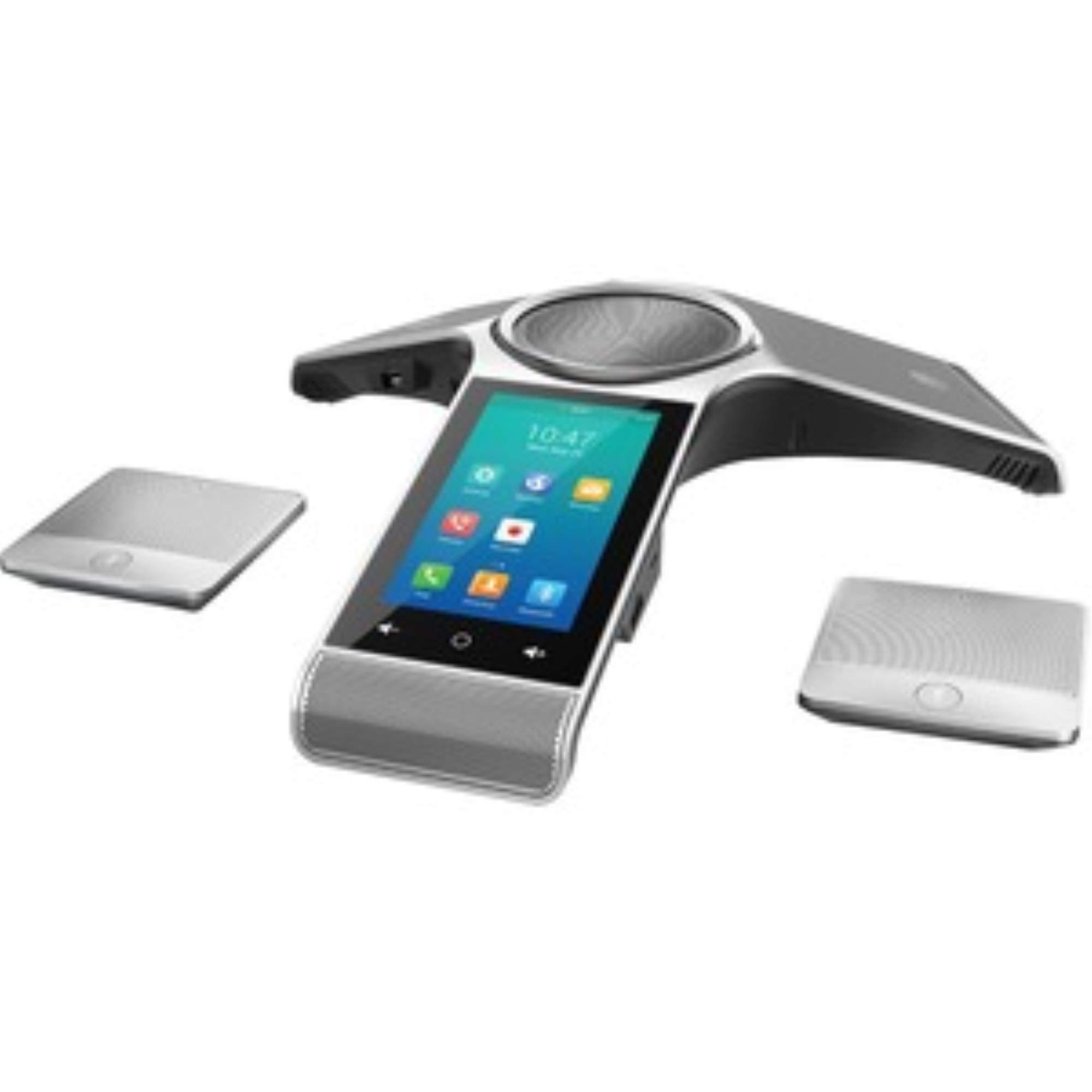 yealink cp960 hd ip conference phone, 20-foot 360-degree voice pickup, noise proof technology, silver, conference phone