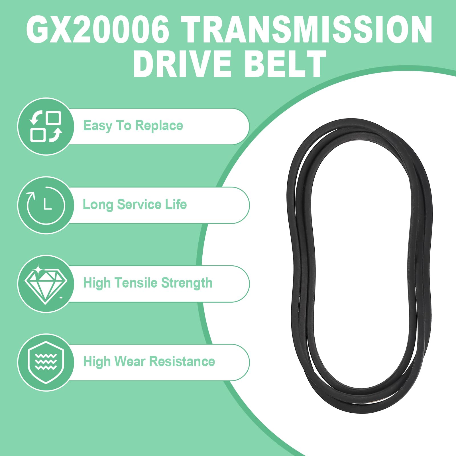 Amazon.com : Podoy GX20006 Transmission Drive Belt 1/2
