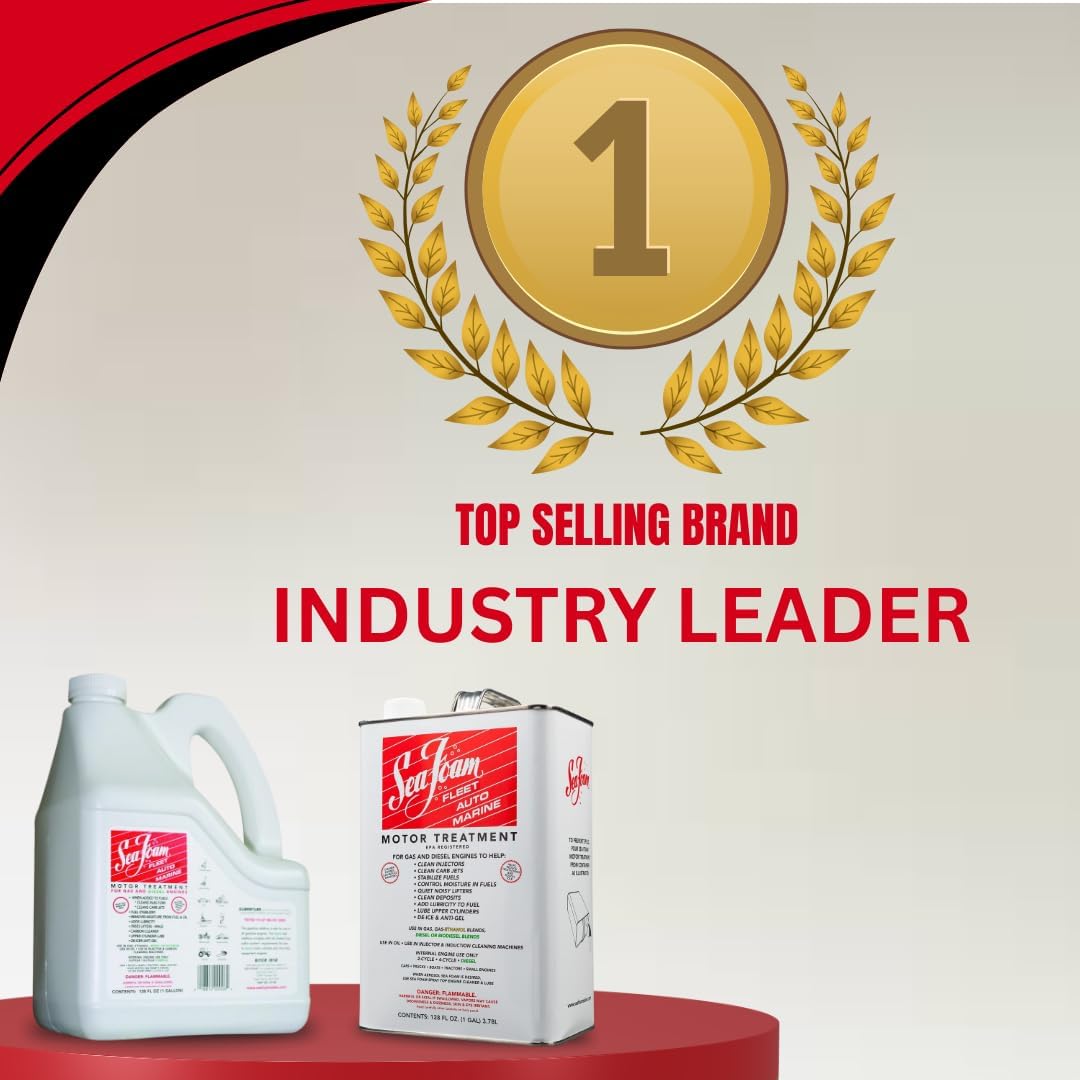 Motor Treatment Fuel & Oil Additive – 1 Gallon (4 Pack) – Professional Grade Fuel & Oil Additive, Removes Carbon Deposits, Stabilizes Fuel