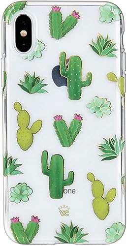 Miniatura 1 de Velvet Caviar Compatible con iPhone Xs Max Funda Cactus para mujeres y niñas - Lindas fundas protectoras transparentes para teléfono