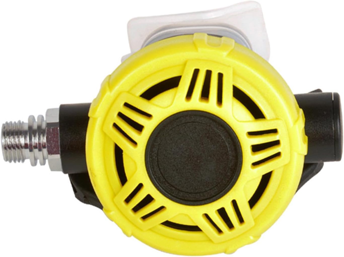 Scuba Diving Spare 2nd Stage Regulator Yellow with Silicone Mouthpiece for Easy Breathing Comfortable Emergency Accessory