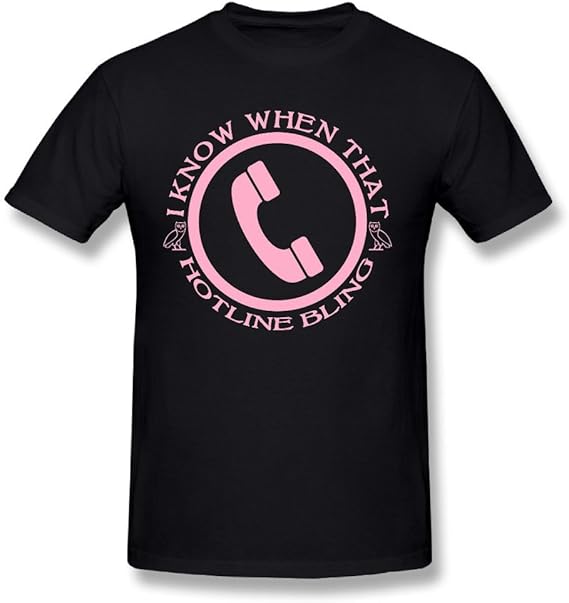 Amazon Smileスマイル ラッパー ドレイク ヒップホップ 電話 イラスト おとな ｔシャツ カジュアル ヒップホップ Black Size Xs Tシャツ カットソー 通販