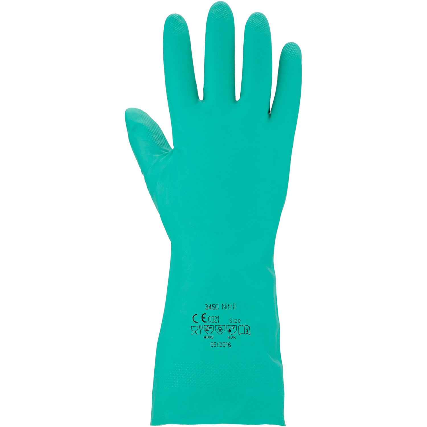 ASATEX Chemikalienschutz-Handschuh - Nitril 3450, grün, Gr. 9 (12 Paar)