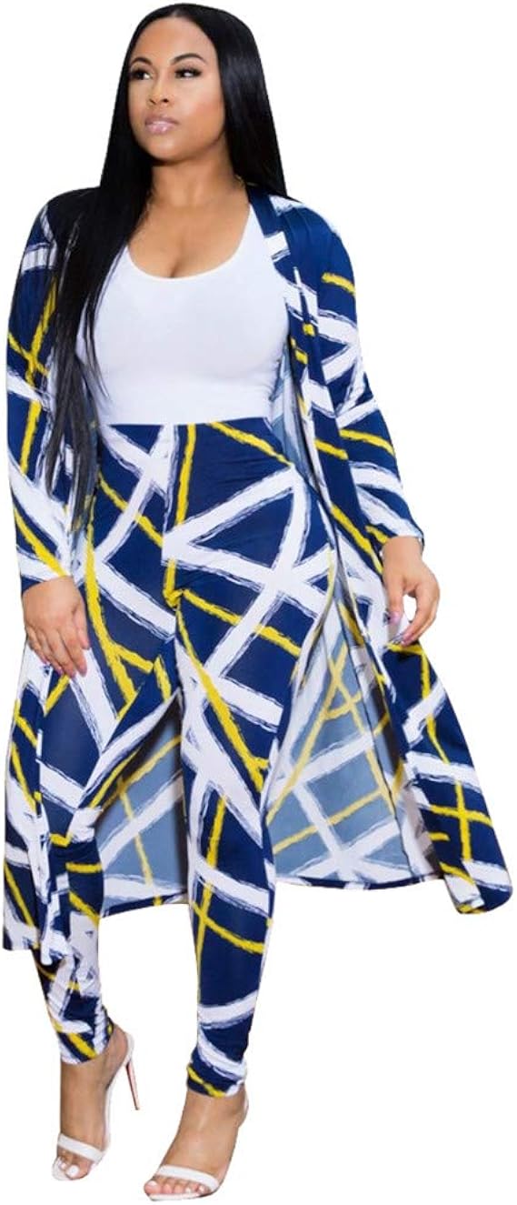 Women 2 Piece Outfits - Floral Print 