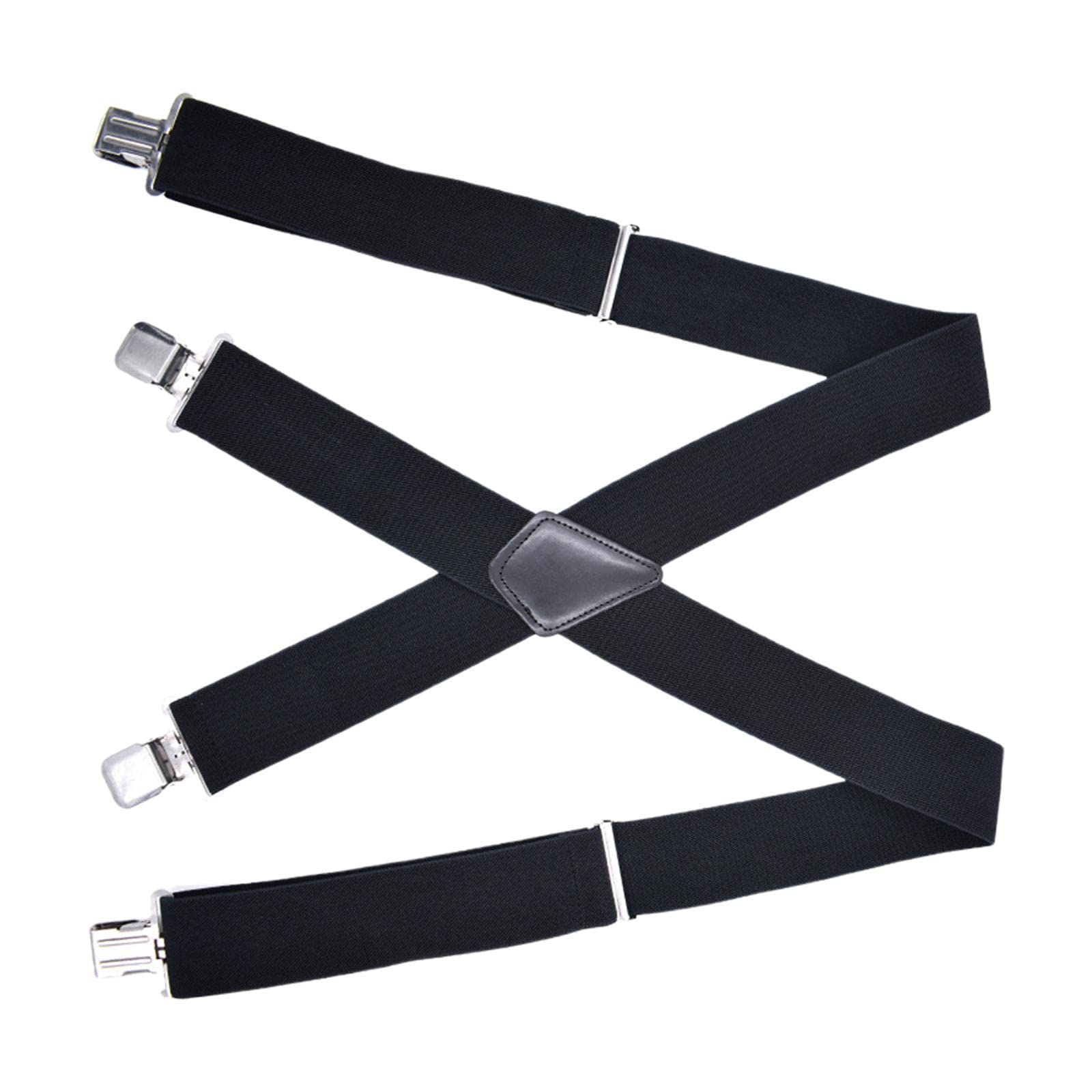 nivaa Casual Men Suspenders Elastic Straps Comfortable Trousers Suspender Adults Black-picture-27
