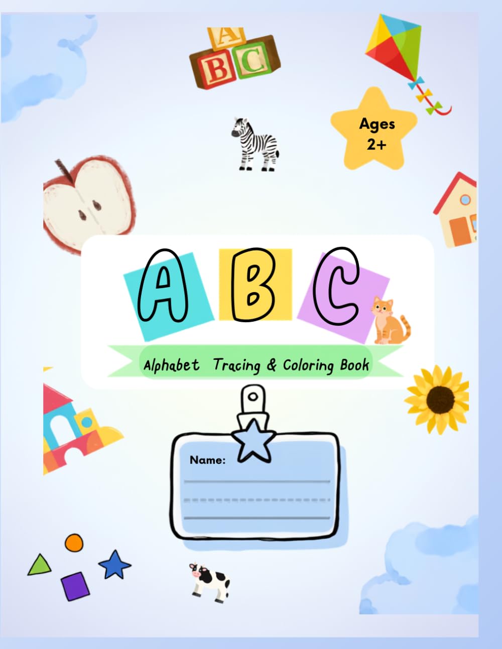 ABC: Alphabet Tracing & Coloring Book