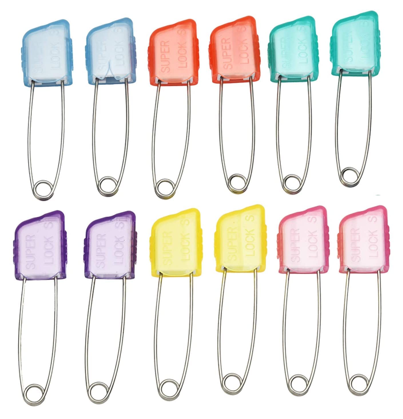 VAMA FASHIONS Multicolor Heavy Stainless Steel Double Lock Safety Saree Hijab Pleats Pin Nappy Diaper Chunari Hijab Pins for new born Kids Women (B09PJLCLWL) Amazon Price History, Amazon Price Tracker