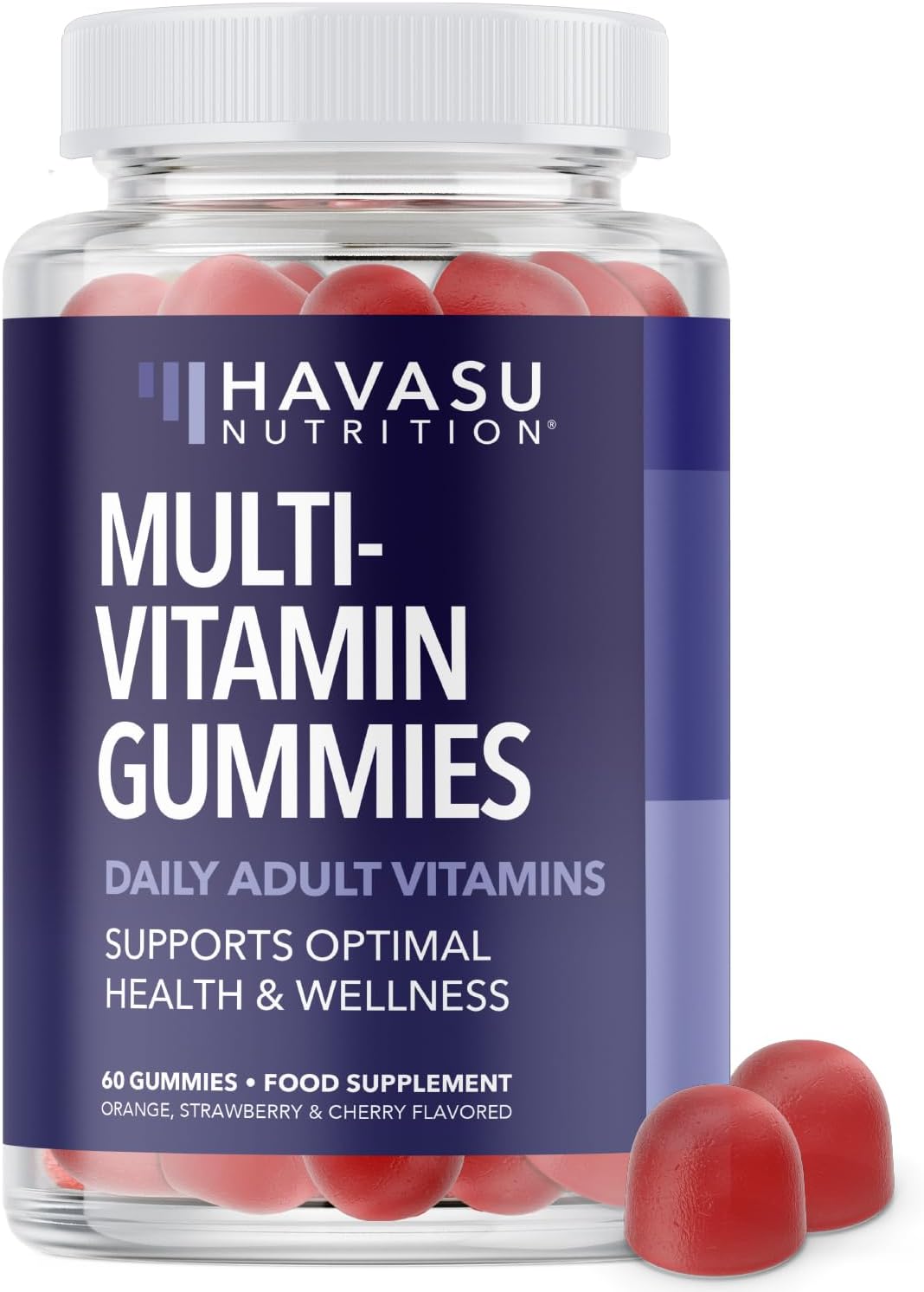 Multivitamin Gummies for Women & Men | Packed with Daily Vitamins and Minerals | with Vitamin C, D, Zinc | Multi Vitamins and Minerals Supplements | 60 Gluten-Free, Fruit Flavored Vitamin Gummies