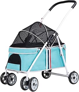 Carrinhos de cachorro Premium Pet Gear Carrinho de estimação sem zíper Carrinhos de cachorro para gatos/cães Carrinhos de cachorro para cães pequenos Liberação dentro de 20kg Carrinhos de bebê com (azul)