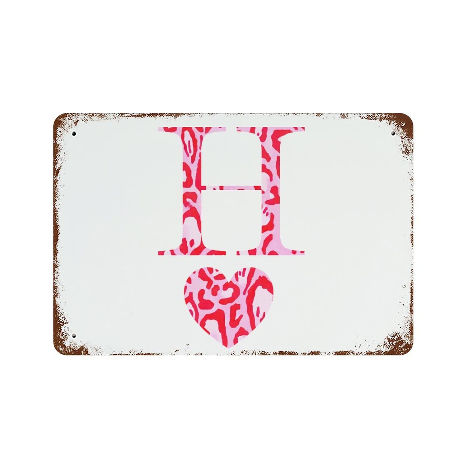 Cadeau pour femme unique avec cette plaque en métal cœur de Saint-Valentin