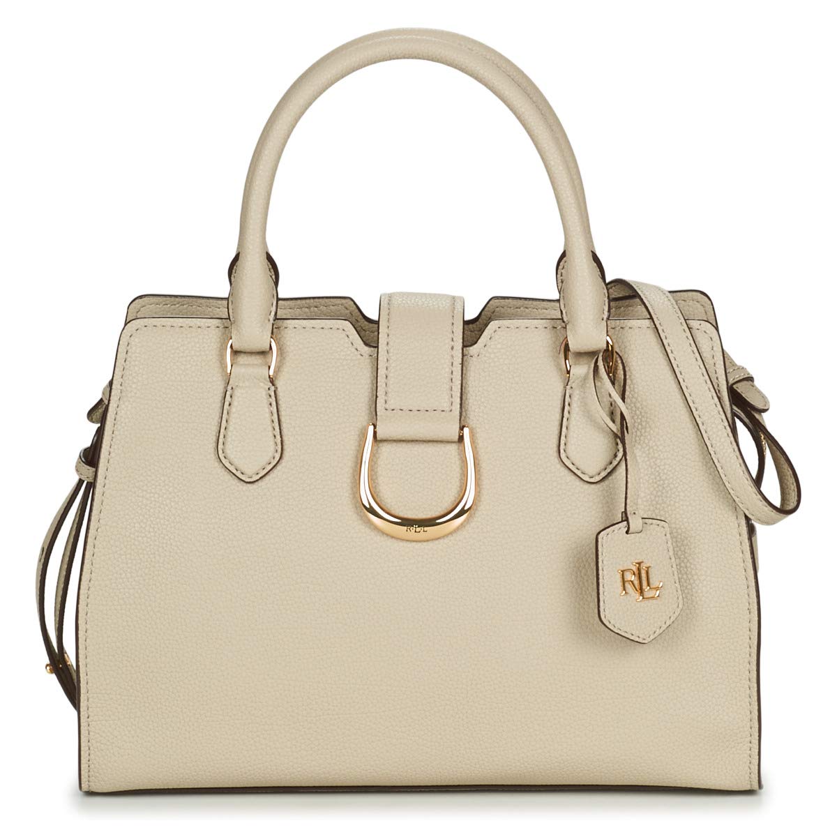 Lauren Ralph Lauren Kenton City Satchel Med Handbags Women Beige