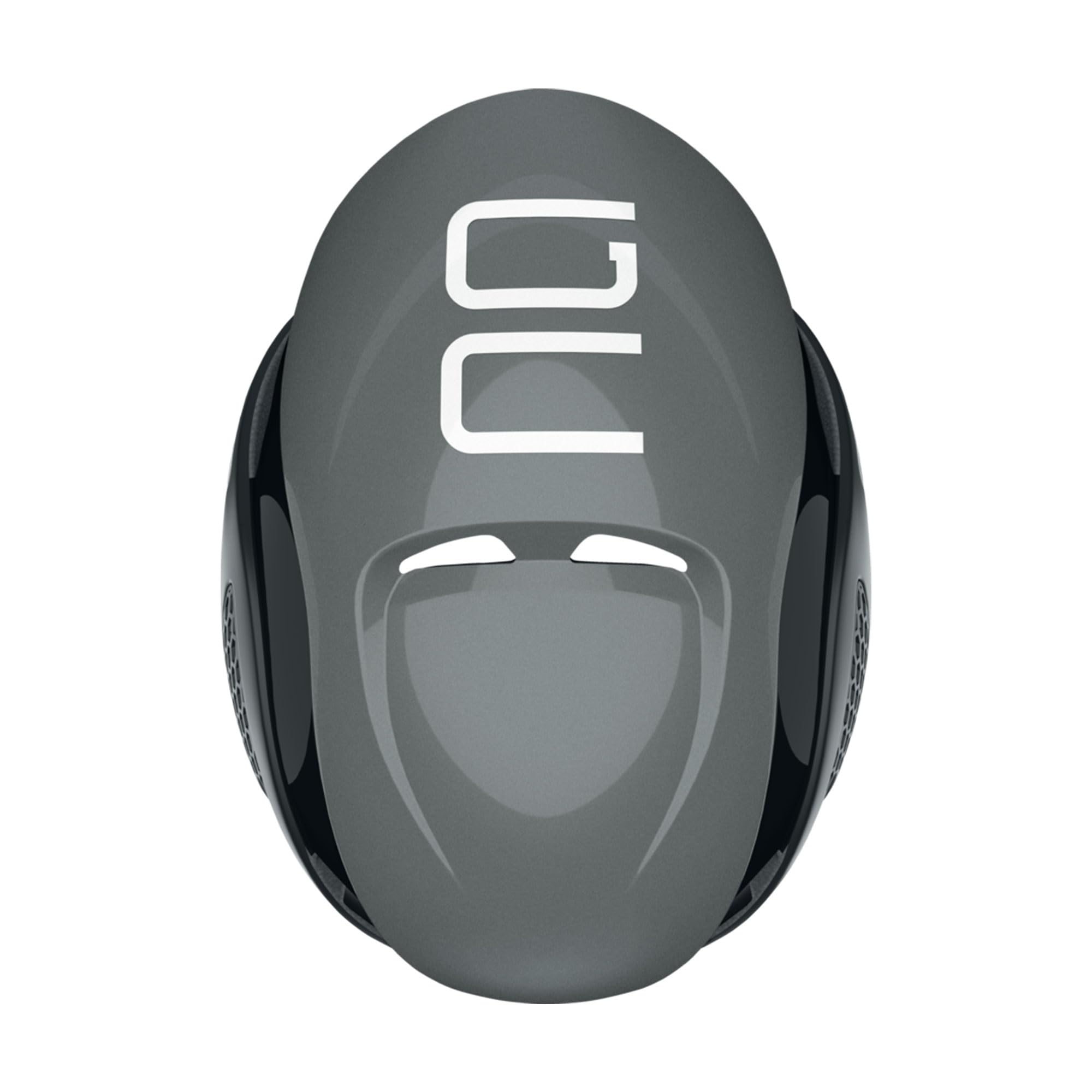ABUS Kask Rowerowy GameChanger, Ciemnoszary, Rozmiar M | Kask rowerowy z aerodynamicznymi paskami, systemem wentylacji, uchwytem na okulary, systemem regulacji, otwór na warkocz