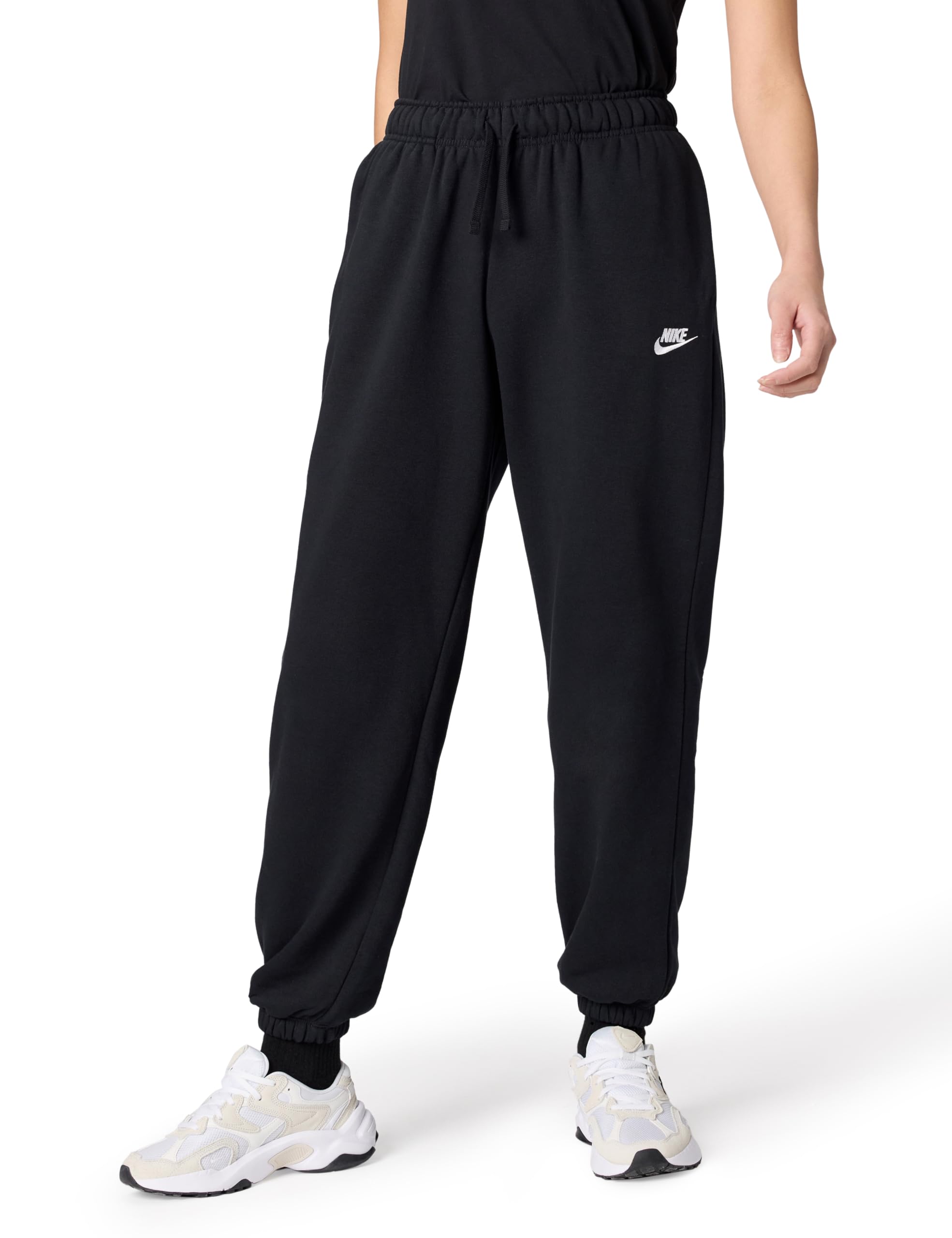Nike Womens Sportswear Club Fleece Mid-Rise Oversized Sweatpants