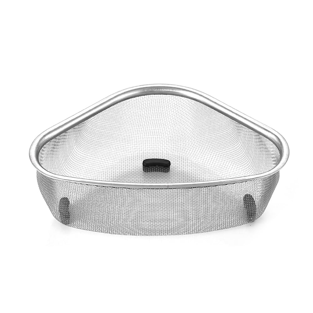 CTRLZS Triangle Sink Drain Basket Kitchen Triangle Filter Basket Fruit and Vegetable Storage Drain Rack Basket Easy to Use A