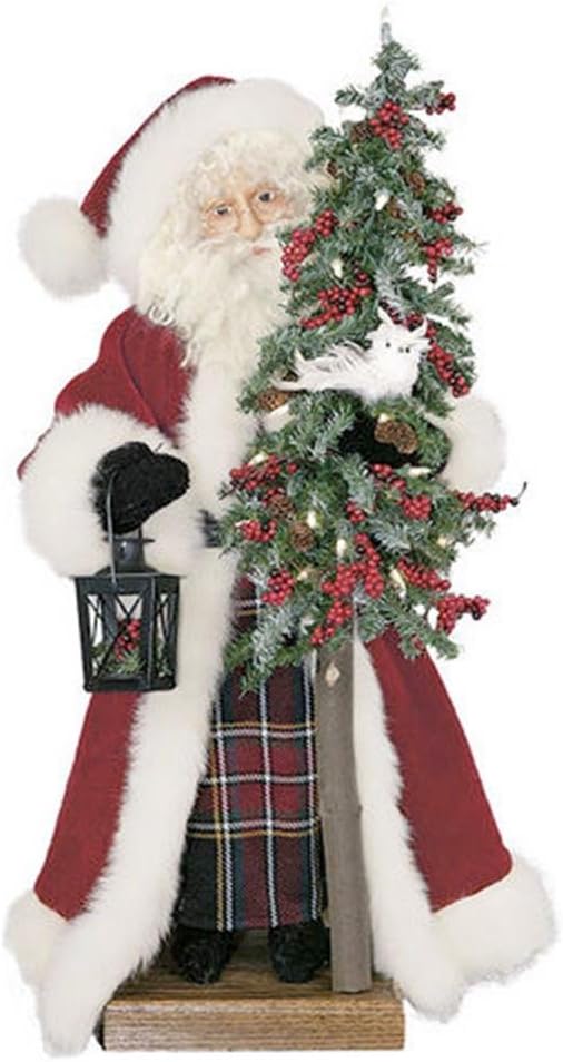 Ditz Designs Snowy Owl Father Christmas Table Top Santa