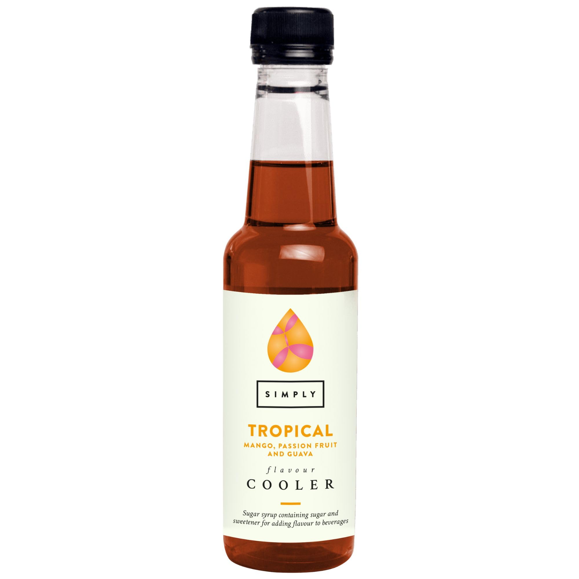 Simply Tropical Cooler, Vegan & Gluten Free Beverage Syrup for Cocktails & Mocktails (250ml)