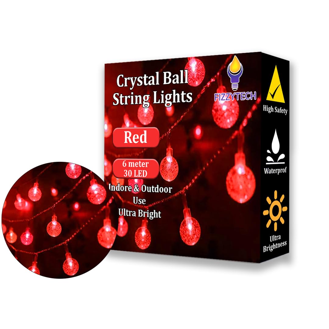 See full amazon price history chart for fizzytech Crystal Bubble Ball String Fairy Lights for Decortaion Diwali Christmas Xmas Light for Diwali Home Decorations Lighting 30 LED 6 Meter Crystal Ball Red fizzytech Crystal Bubble Ball String Fairy Lights for Decortaion Diwali Christmas Xmas Light for Diwali Home Decorations Lighting 30 LED 6 Meter Crystal Ball Red (B0D8BNFN6M) Amazon Price History, Amazon Price Tracker