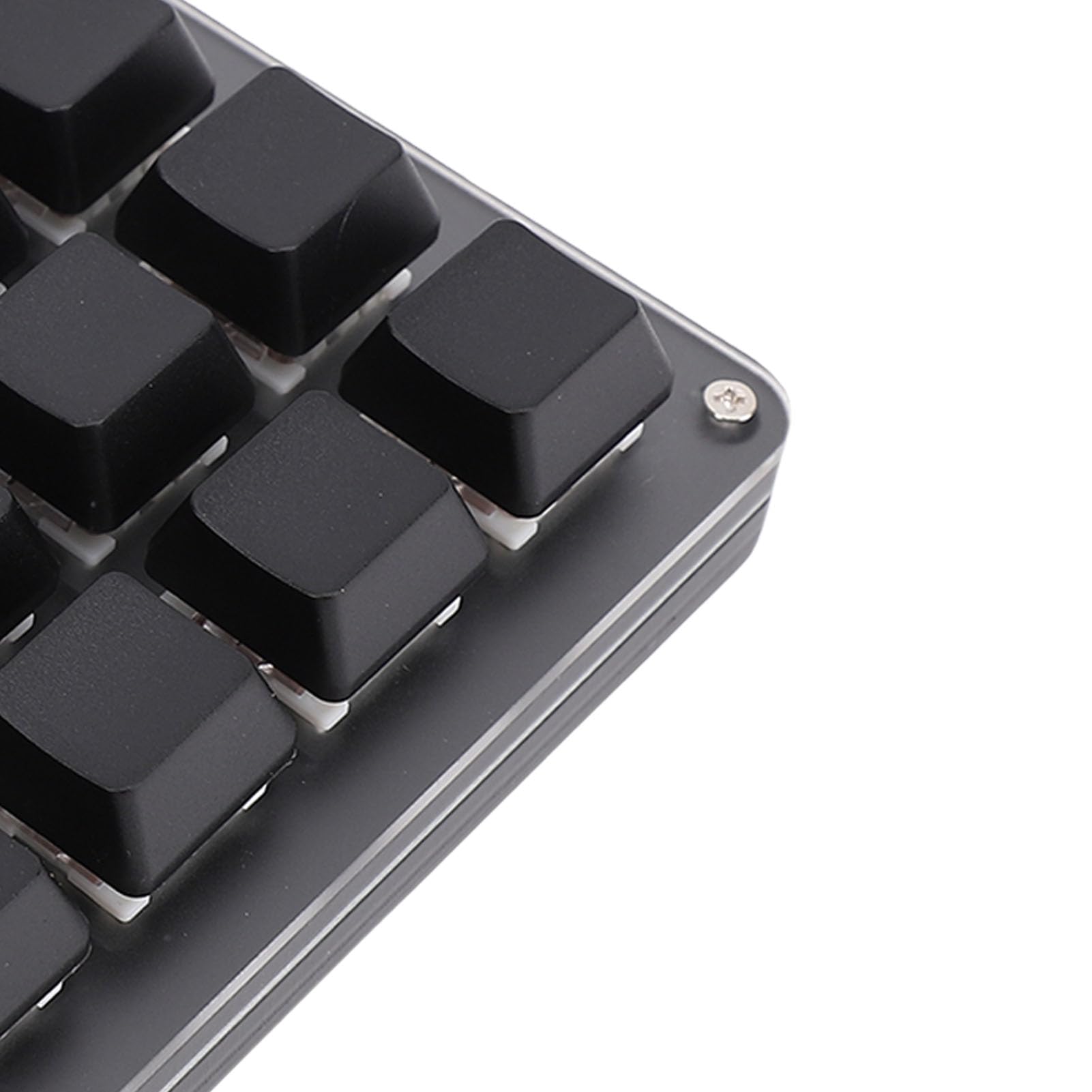 Clavier personnalisé Macro Pad Programmable 16 Touches Filaire Petit Clavier de Jeu Mécanique pour Copier-Coller des Graphiques PS (Noire)