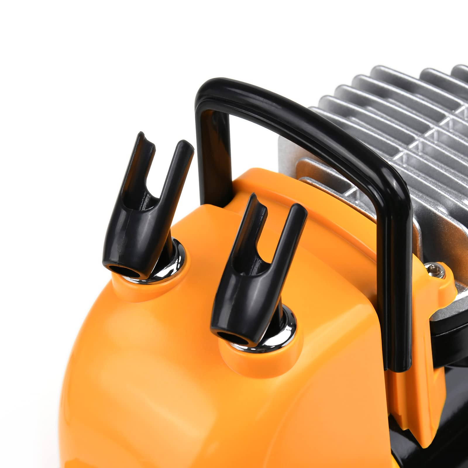 MEEDEN Compressore per Aerografo, Compressore a pistone singolo da 1/5 HP con Auto Stop protetto ermeticamente, bassa rumorosità di funzionamento, regolatore da 47 dB da 1/8 per modellismo