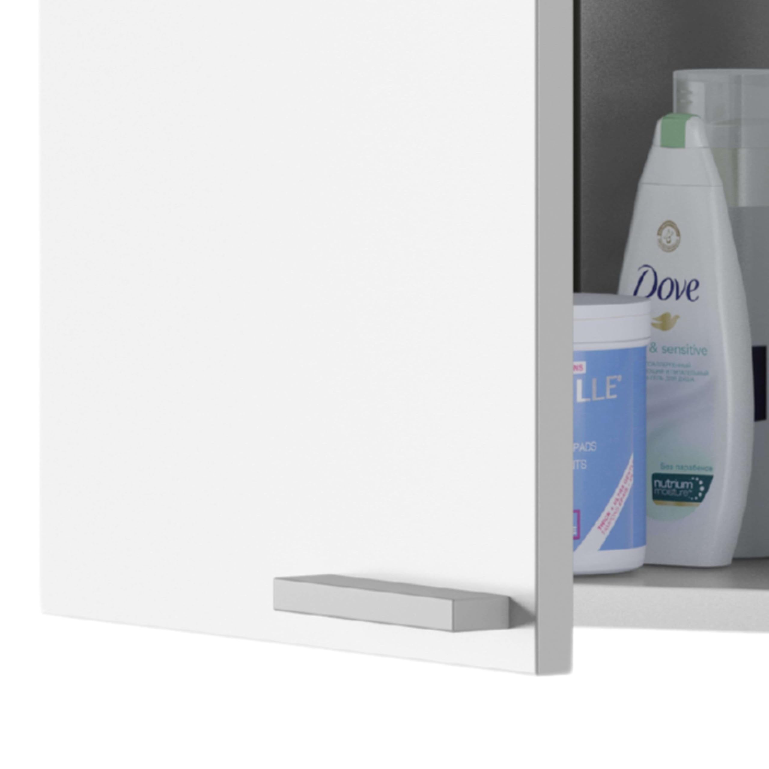 Columna de baño Koncept con 1 Puerta en Color Roble Canadian o Blanco Brillo 85x30x25 cm
