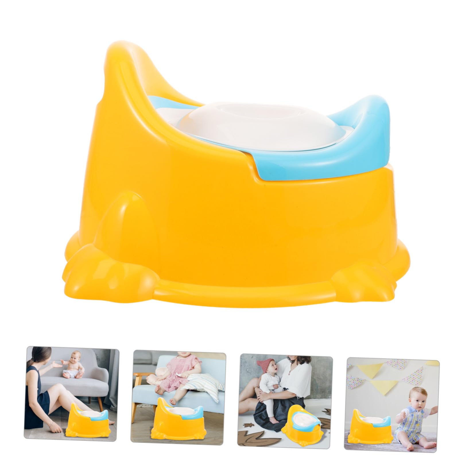 Junge Mädchen Töpfchen Toilettentrainer Tragbar Gelb Leicht Zu Reinigen Sicher Kunststoff Für Mädchen Und Jungen Toddler Training Potty Für Hause