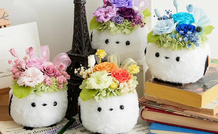 Amazon｜花冠seina プリザーブドフラワー ふわふわ森の