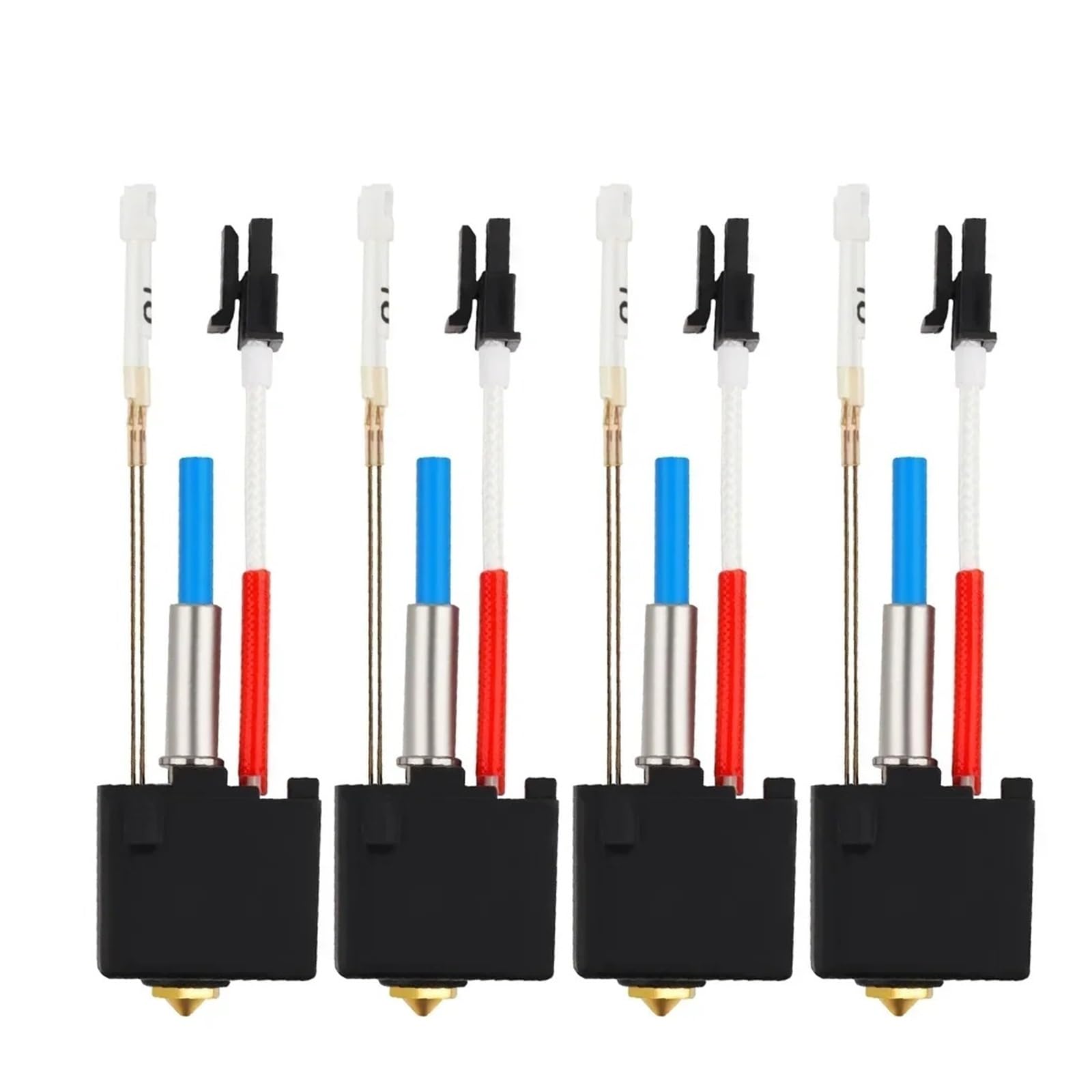 1-10 zestawów 24V 60W zestaw Hotend do Kobra 2 Kobra 2 Neo Pro Plus Max głowica drukująca drukarki 3D mosiężna dysza wulkanu(5pcs)