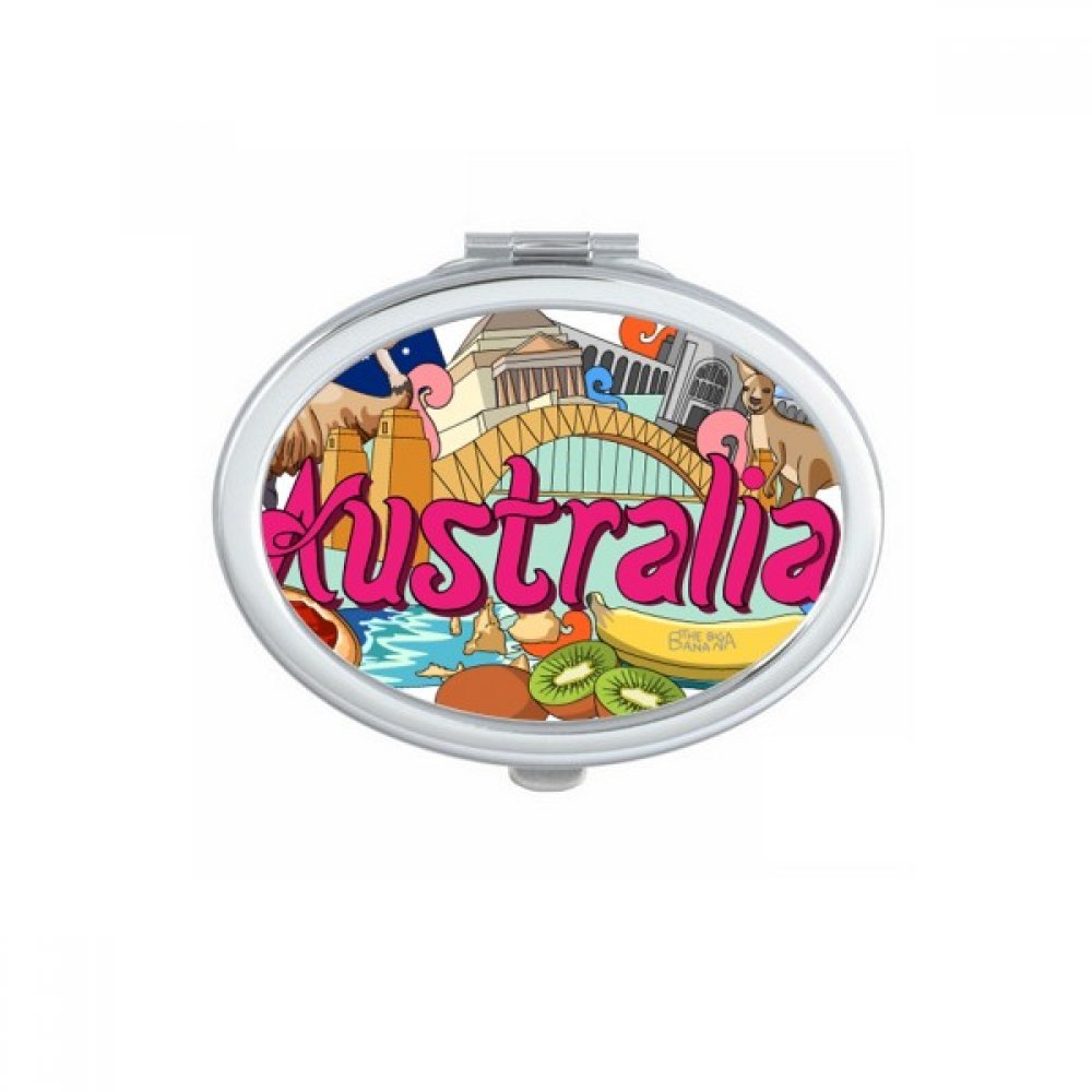 Miroir portable Port Kangourou idée cadeau mignon pour amie