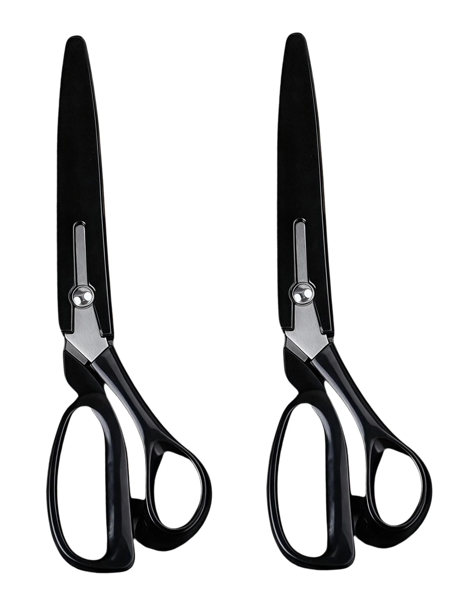 Tijeras de sastre acero inoxidable 10 pulgadas for corte tela cuero, herramienta fabricación ropa artesanal costura DIY(2 PCS)