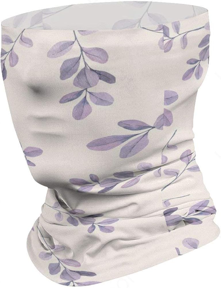 Purple Plant Style Unisex Balaclavas Mask Multifunctional Elastic