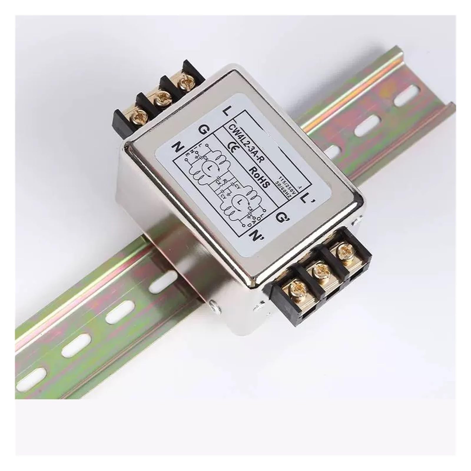 Filtro monofásico antiinterferencias 220V CW4L2-3A-R para suprimir ruido eléctrico