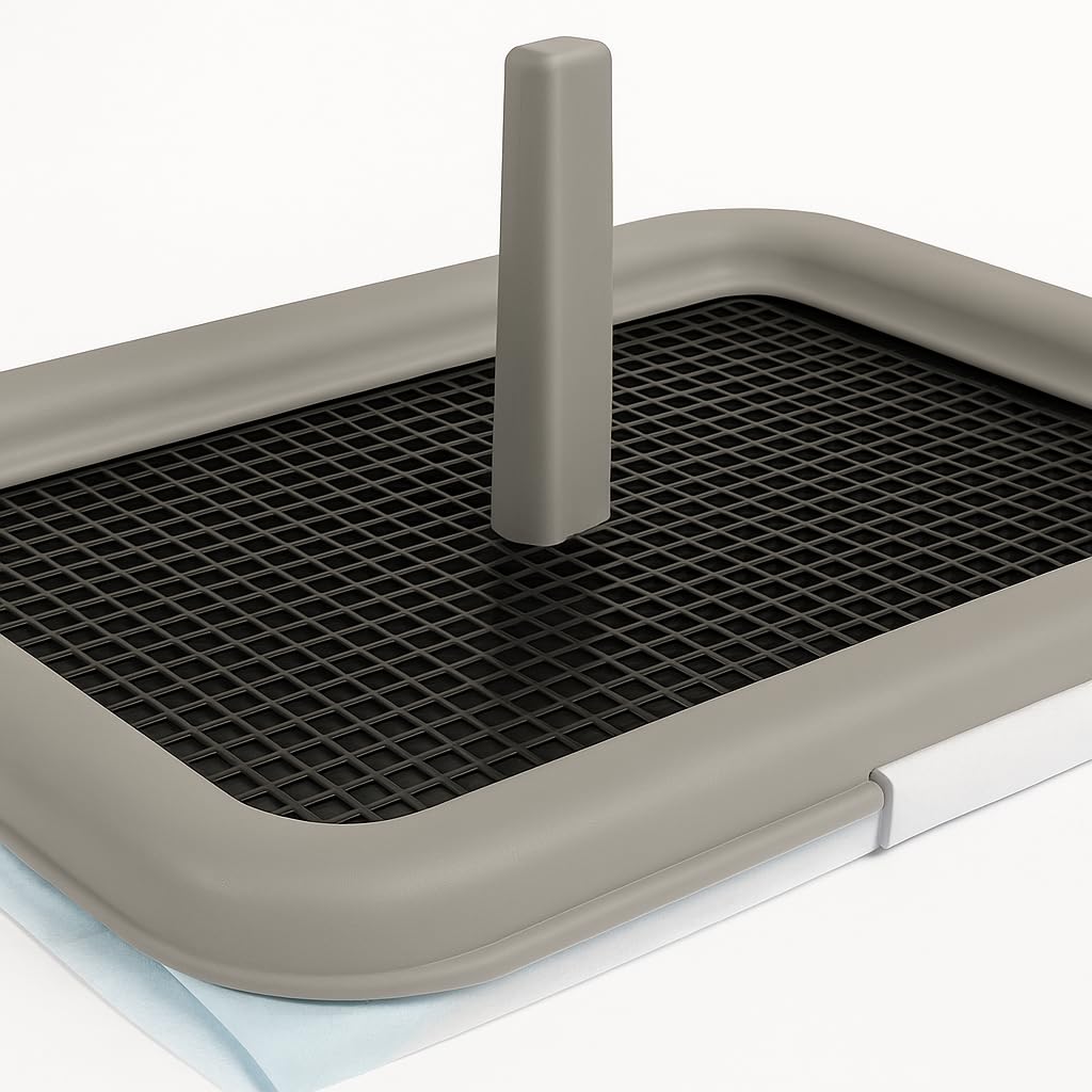 TIENDA EURASIA® VASSOIO ALLENAMENTO WC PER CANI - PIPICAN IN PLASTICA 60X40X4 CM - IDEALE PER L'INGRESSO PER IL BAGNO