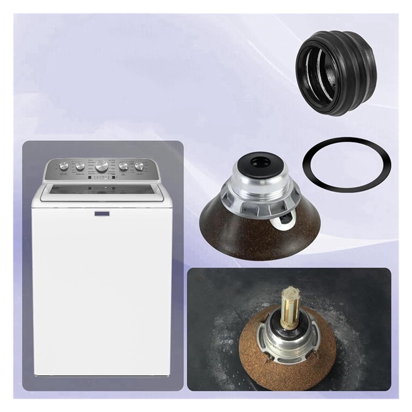 Kit De Reparación De Vástago Y Sello De Bañera De Lavadora A98G-6-2095720, Compatible Con Jenn Air, Compatible Con Maytag, Compatible Con Whirlpool, Arandelas