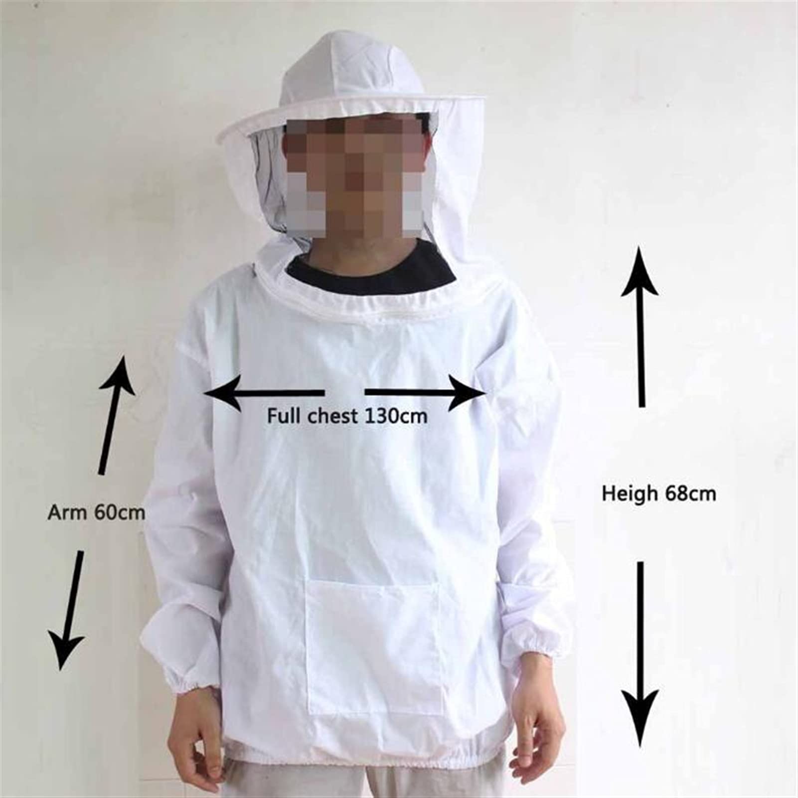 JUNMIN Anti-Bee Vestito Anti-Bee Suit Cappello J-a Forma di Raschietto Ape Spazzola di Pecora Strumento di apreca