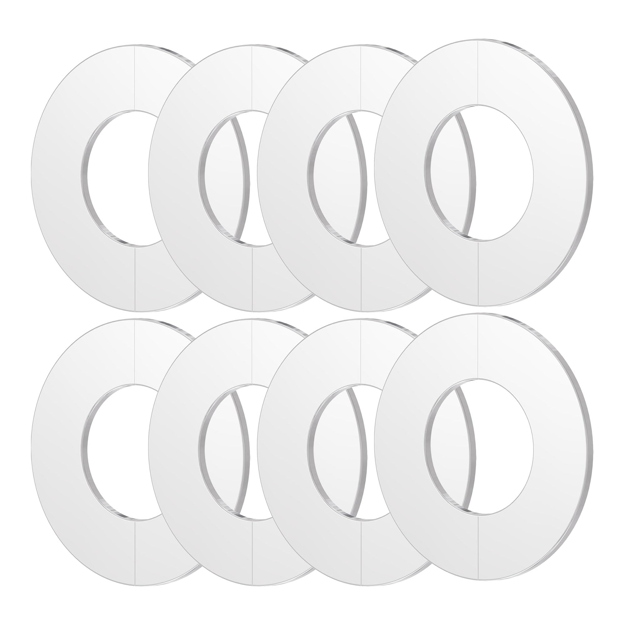 Bride fendue murale 22mm inoxydable : cache-trou clipsable anti-rouille pour tuyauterie
