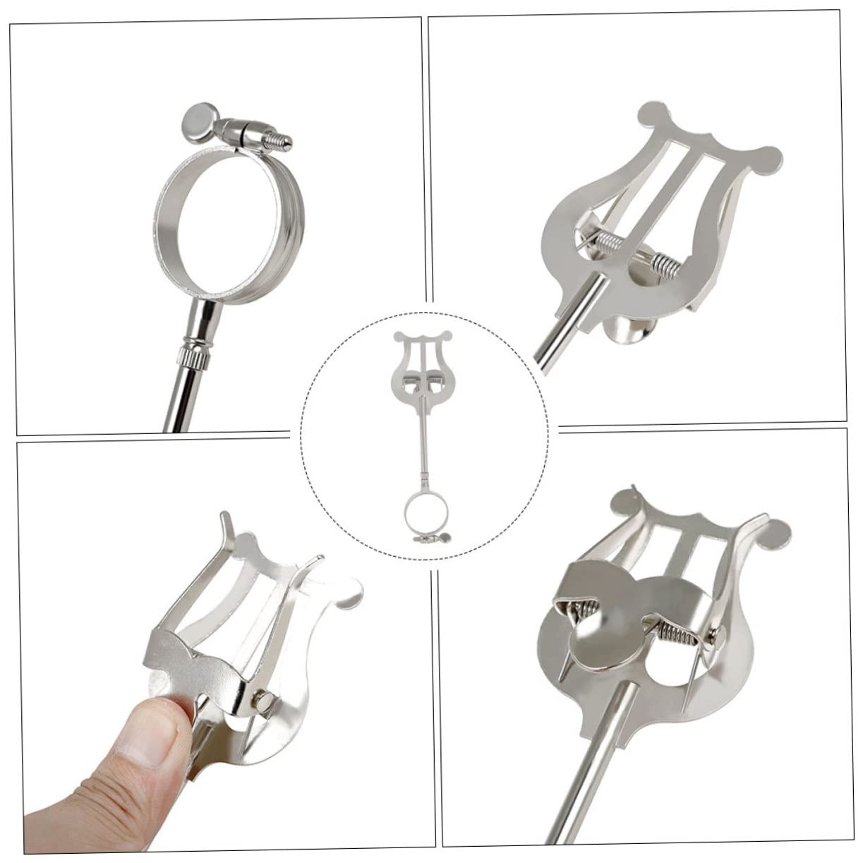 TOYANDONA Porta Spartiti Musicali per Clarinetto in Ferro, Clip Leggera e Portatile Design Semplice