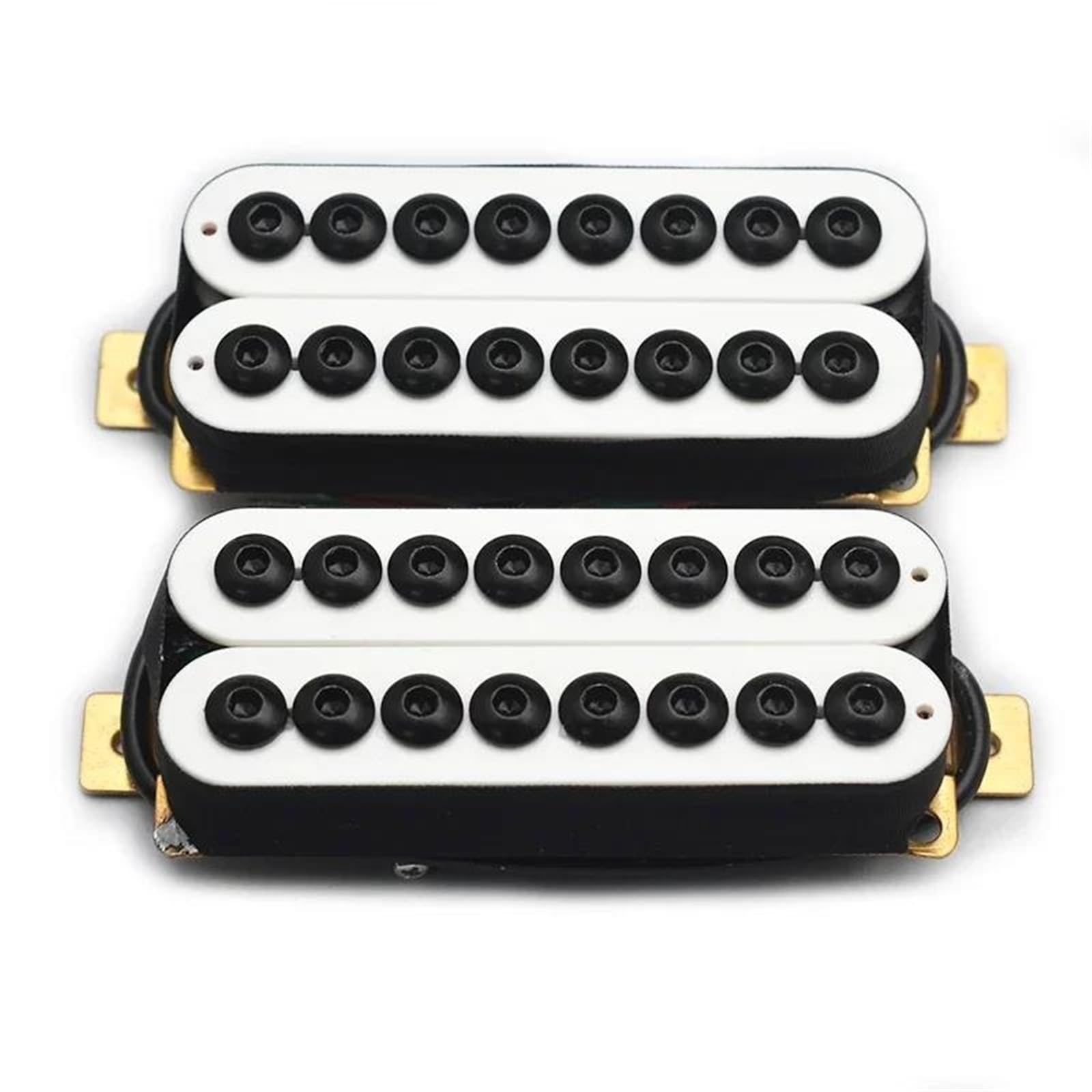 Profesjonalna Wydajność Przetworniki Do Gitary Ele Gitara Elektryczna Humbucker Pickup Pole Piece Regulowana Cewka Rozdzielająca Cztery Zastępcze Części Kabla Osłonowego 8 Strun(B)