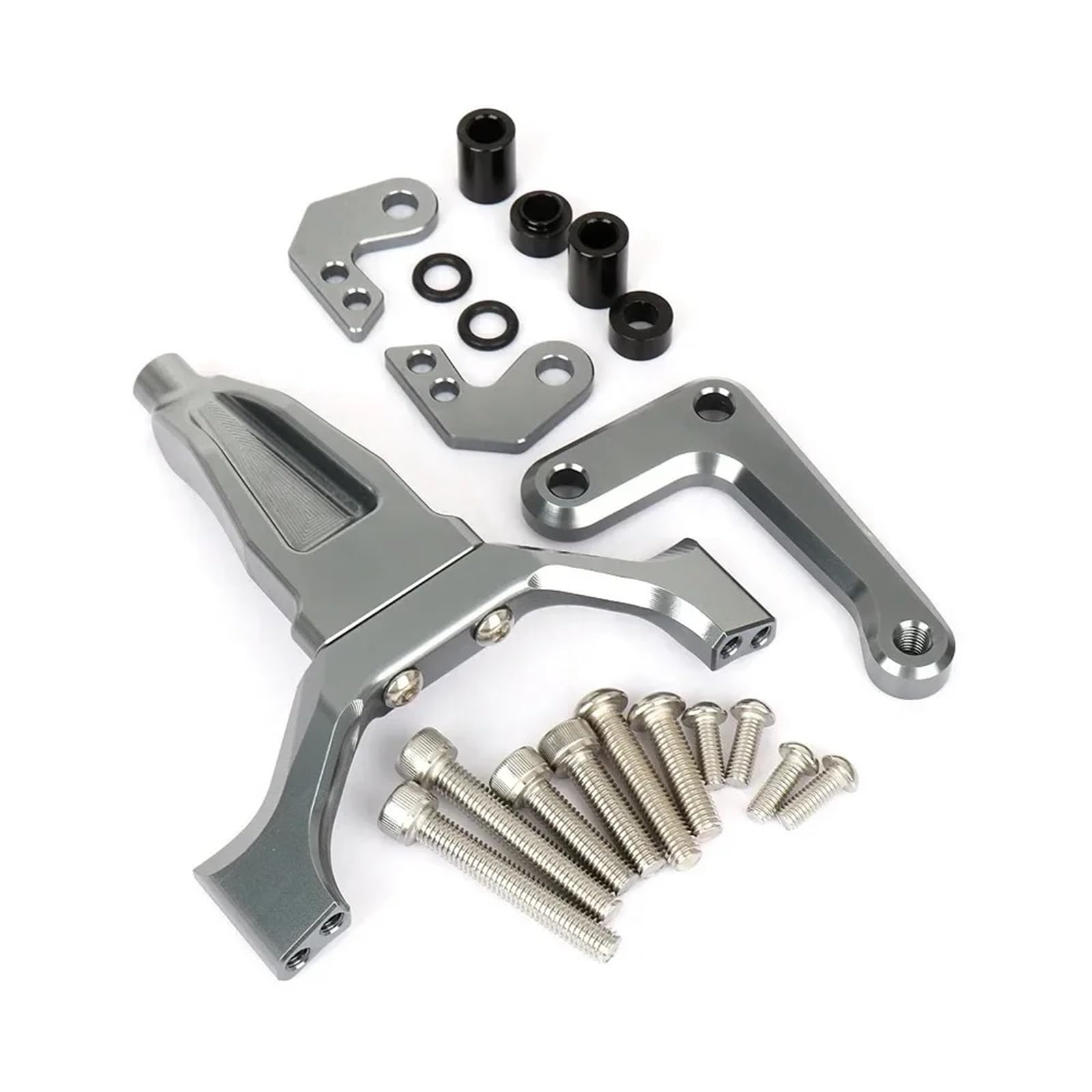 Wspornik amortyzatora skrętu motocykla, stabilizator pasujący do YAMAHA MT09 SP 2024-2025, akcesoria bezpieczeństwa Speed ​​Wobble Stabilizator Amortyzatora(Gray bracket)