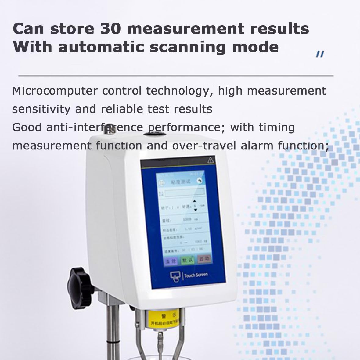 Viscosímetro rotacional digital para medir la viscosidad absoluta de líquidos en productos farmacéuticos y cosméticos adhesivos, 1-800000 mPa.s