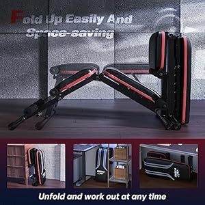 Flybird adjustable weight bench workout bench for home gym 15 degree decline sit up sturdy durable folding weight bench for years of workout fbgear23  urban country home decor