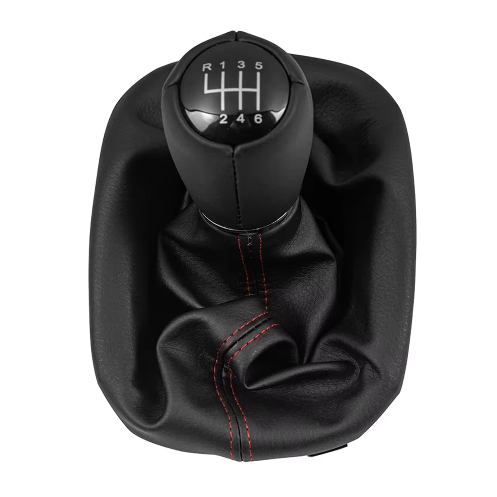 Srvsqtptvk 6 Speed Car Shift Knob For Seat For Leon 1 Mk1 For Toledo Ii Mk2 1998-2006 Black 5/ Manual Gear Shift Knob Rubber Plastic Gaiter Boot(6 Speed)