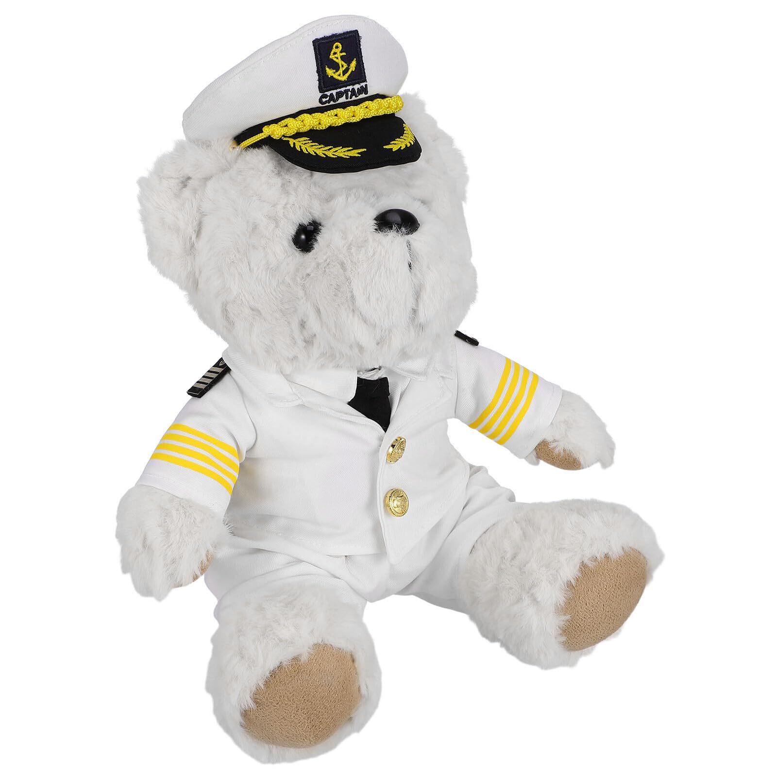 Orsetto di Peluche Morbido e Confortevole in Peluche Beige Cotone Pp, Uso Versatile per Decorazioni Festive e Feste Natalizie, Giocattolo Creativo e Unico