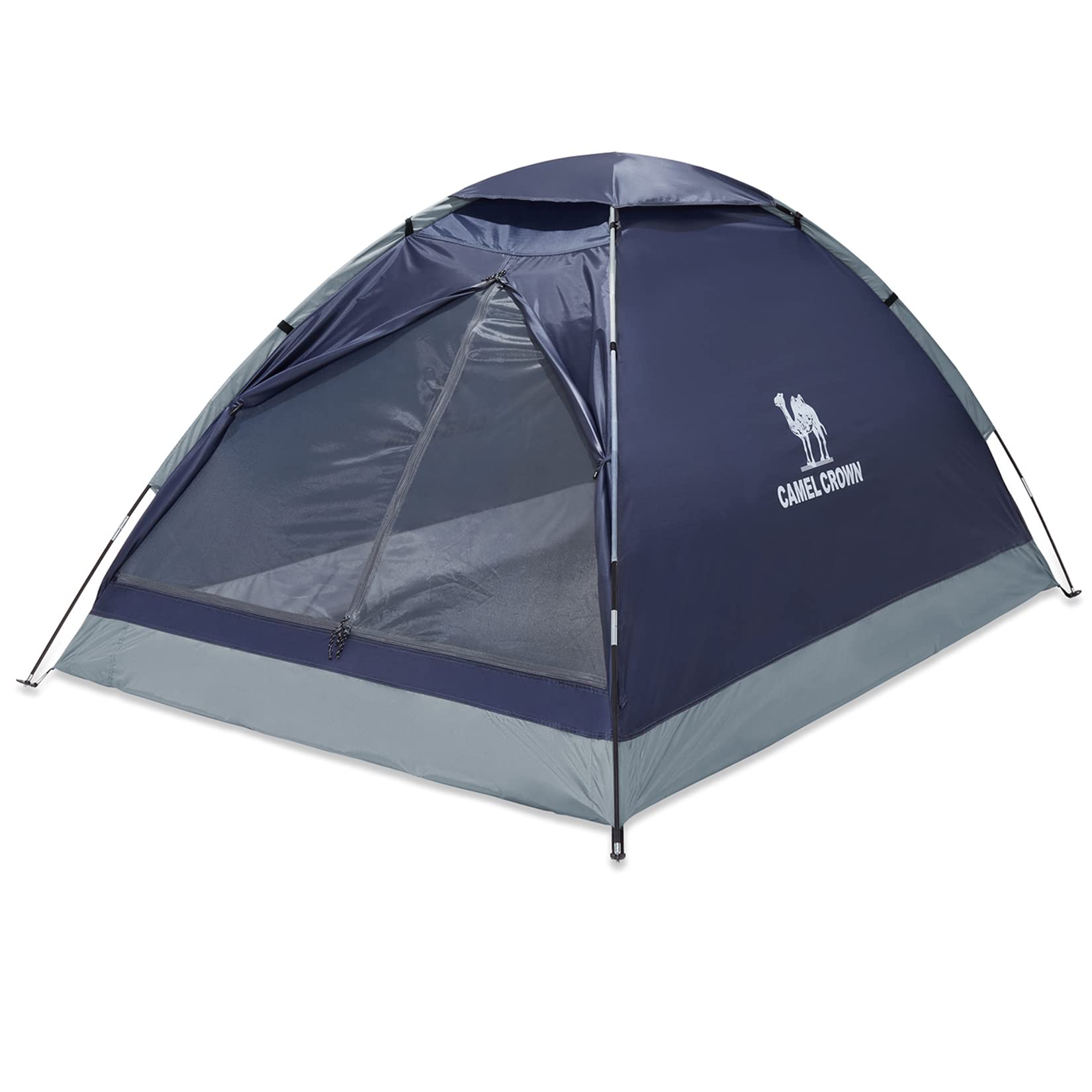 CAMEL CROWN2/3/4 Person Camping Tent with Removable Rain Fly, Easy Setup Outdoor Tents Water Resistant Lightweight Portable for Family Backpacking Camping Hiking Traveling