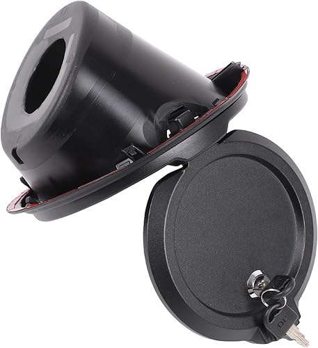 Miniatura 9 de Tapa de tanque de gasolina con bloqueo de puerta para Hummer H3 2005-2009, tapa de gas para puerta de llenado de combustible, cubierta de tanque de
